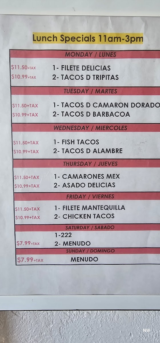 Delicias Del Mar Menu - Image 5